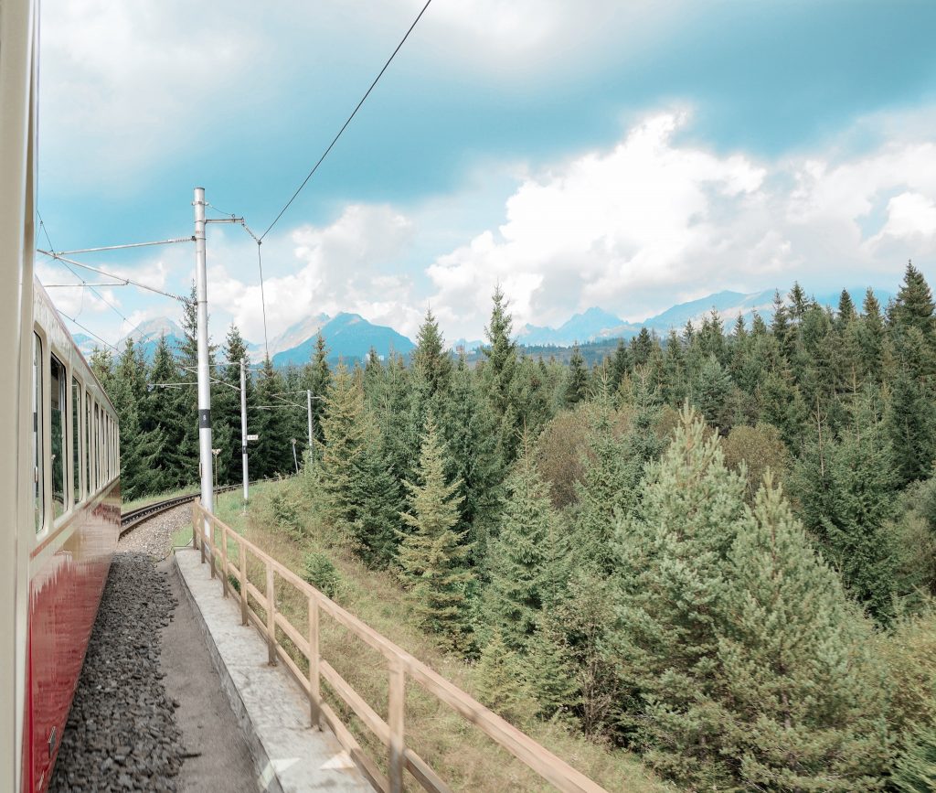 Interrail Itinerary photo of train on tracks 