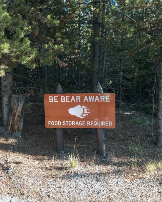  Be Bear Aware Sign