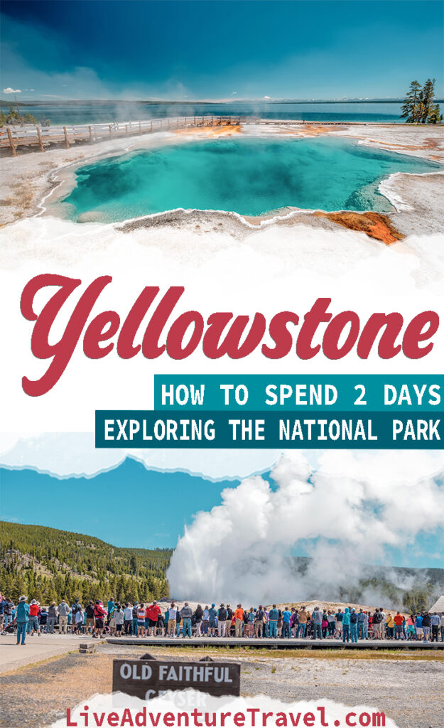 Yellowstone National Park Vacation Pinterest Graphic