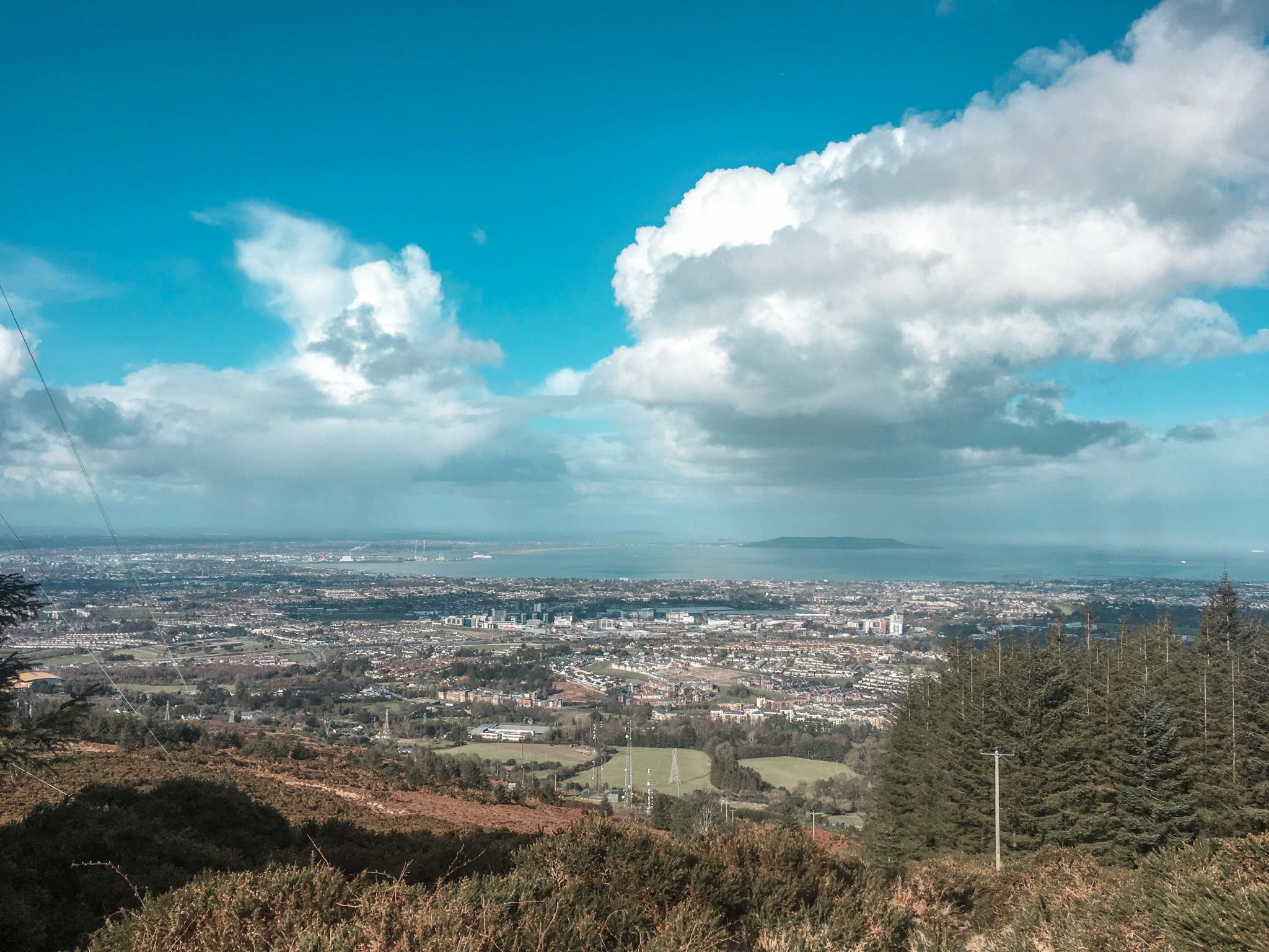 Things to do in Dublin for Free The View of Dublin City from the Ticknock Mountain Trail