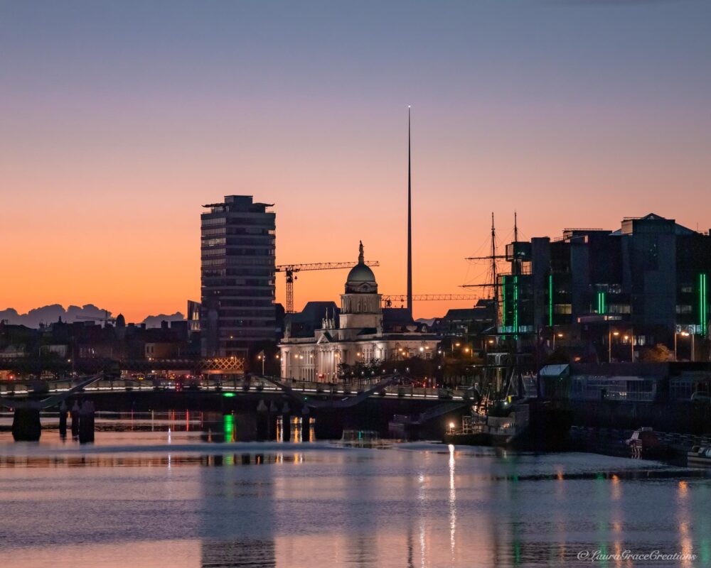 Sunset on the River Liffey