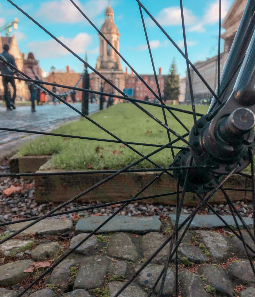 One Day in Dublin Trinity College Dublin Through a Bicycle Wheel