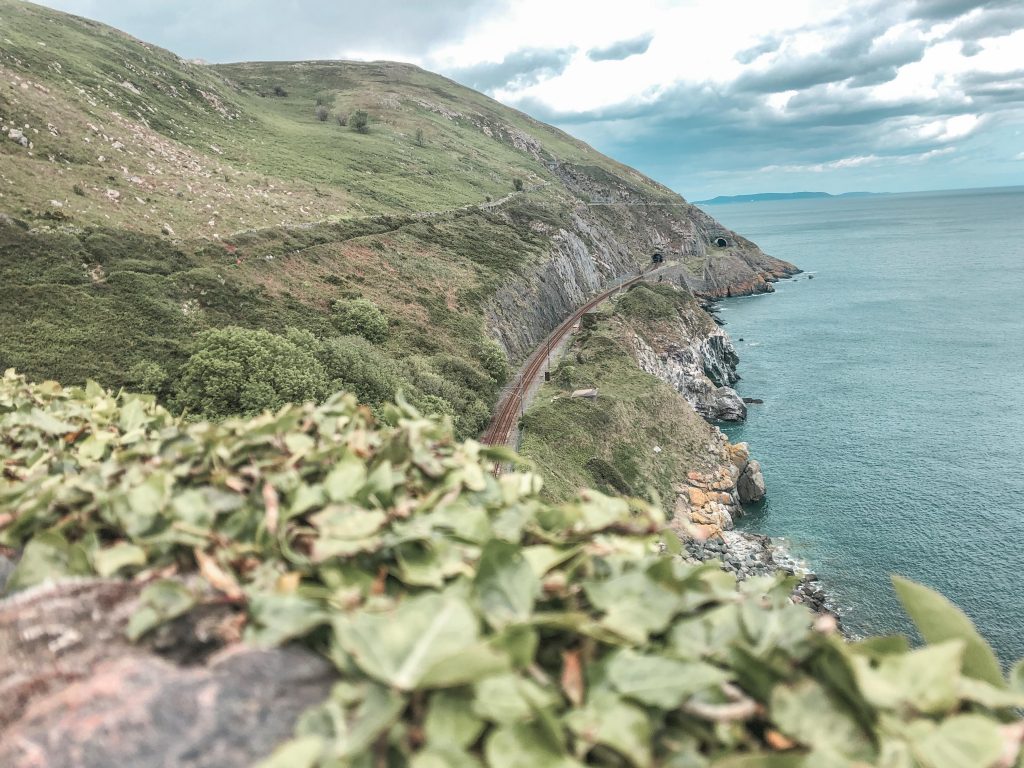 Walking towards Bray on the Greystones to Bray Walk, Wicklow, Ireland