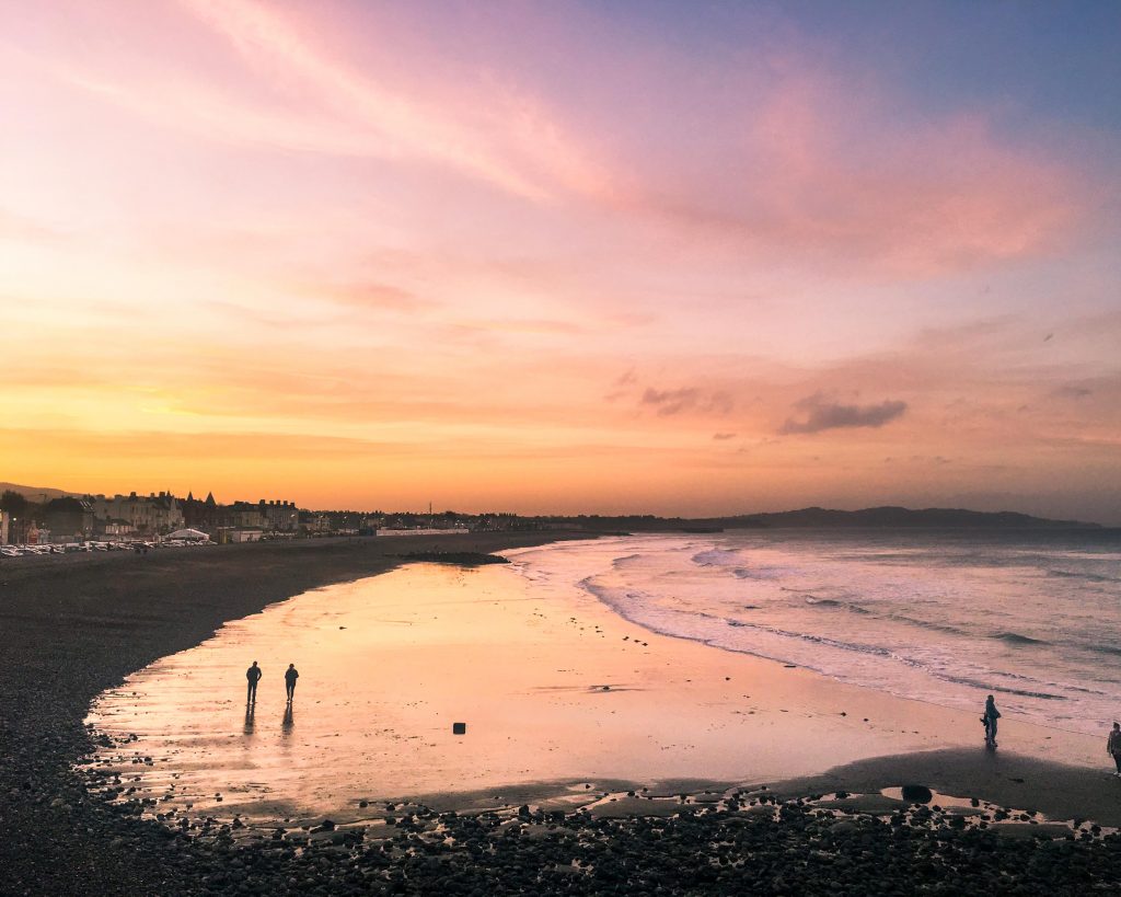 Sunset from the start of the Bray Head Trail, Wicklow, Ireland