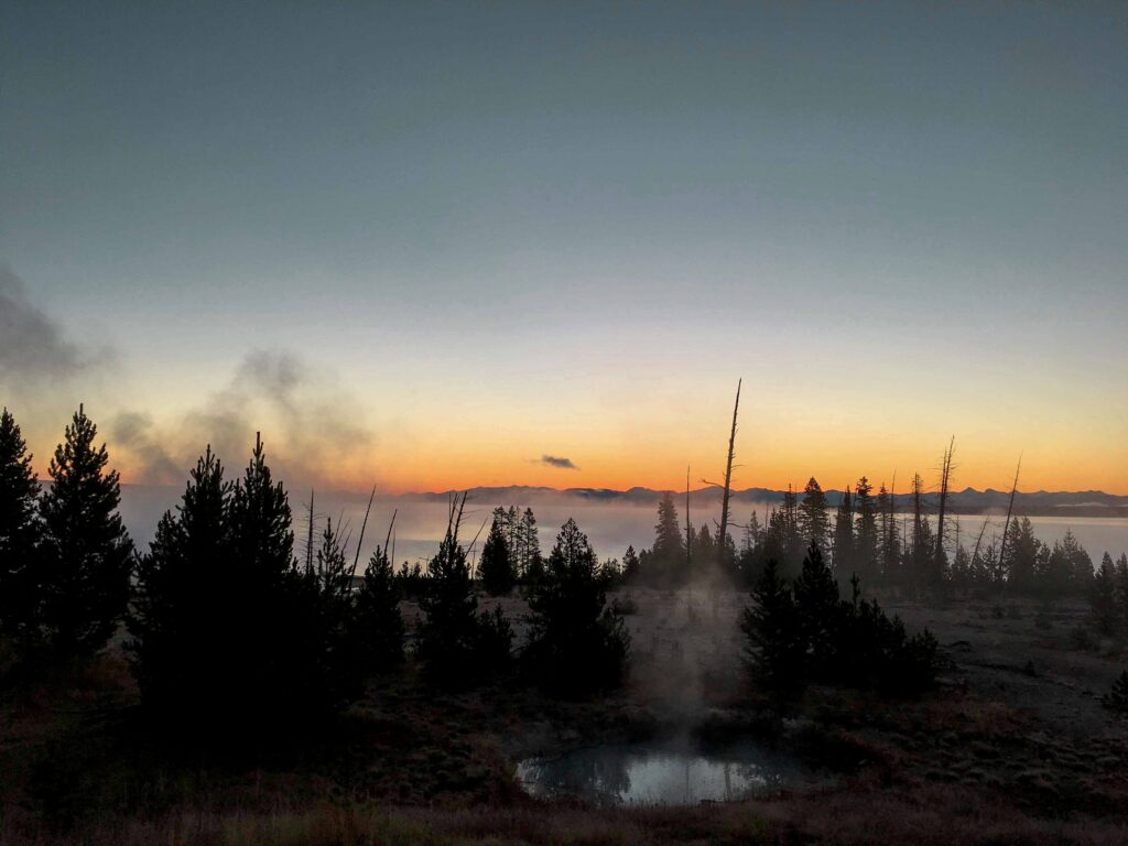 Sunrise, The West Thumb, Yellowstone National Park