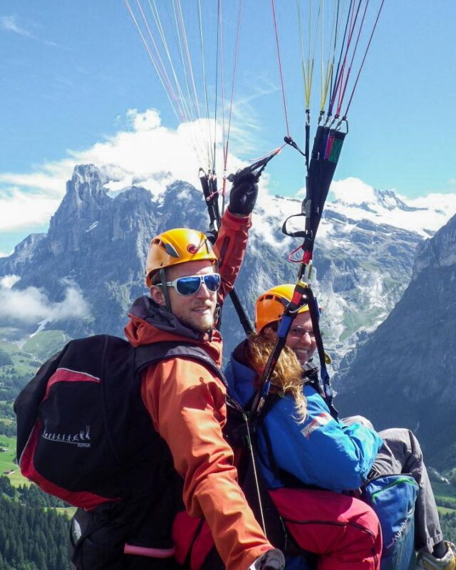 Paragliding in the Swiss Alps © Nomadic Vegan