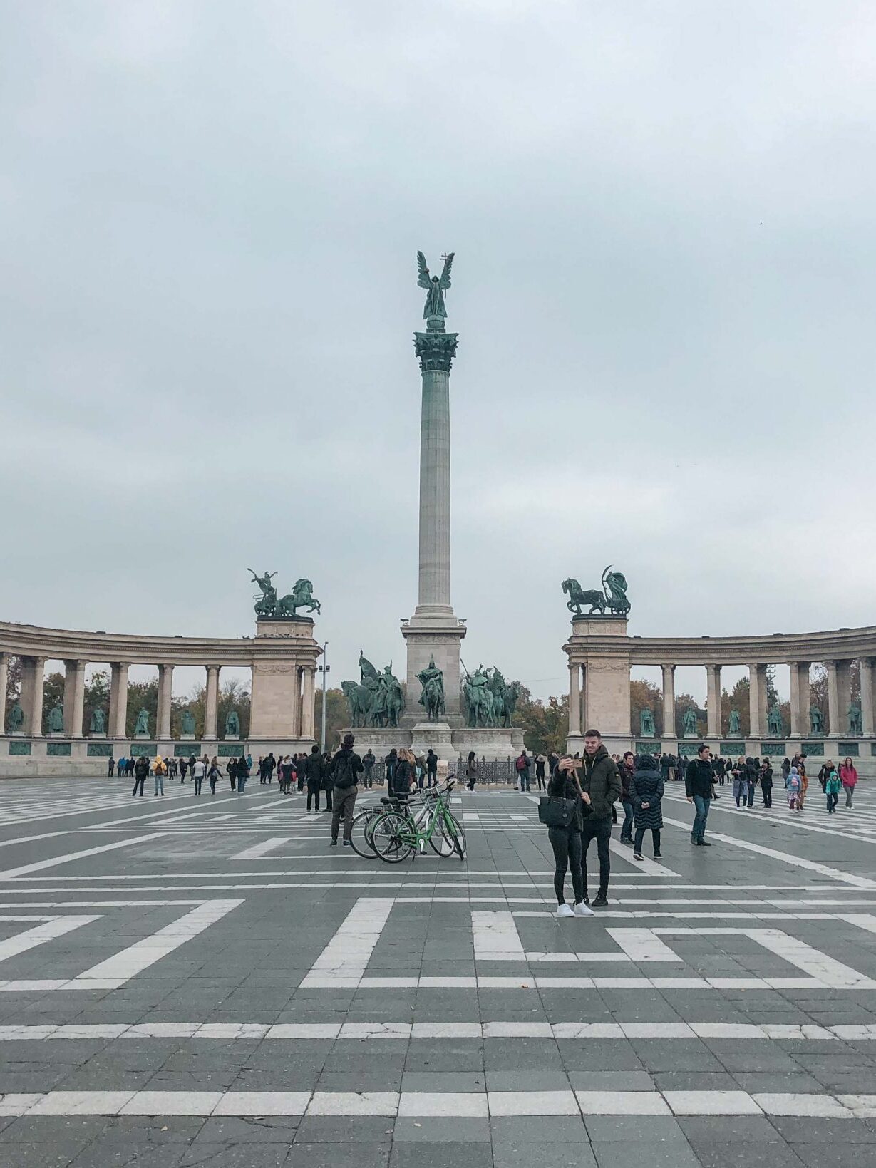 4 Days in Budapest Hero's Square, Budapest, Hungary