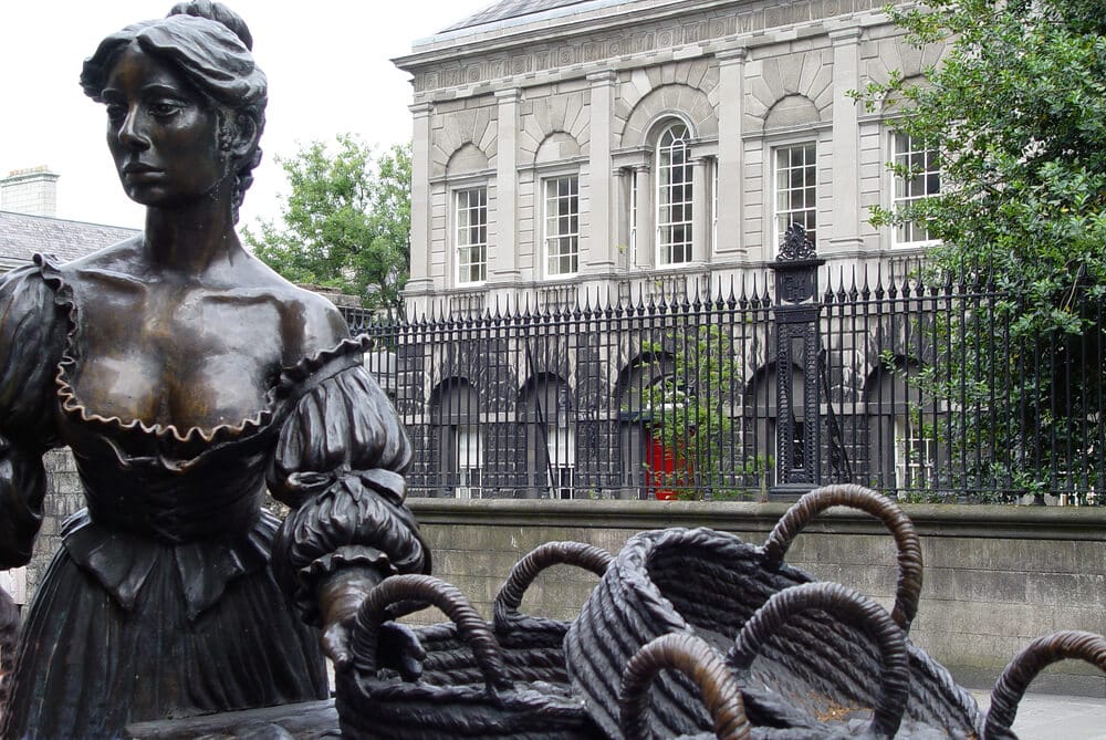 The Molly Malone Staue in Dublin Ireland