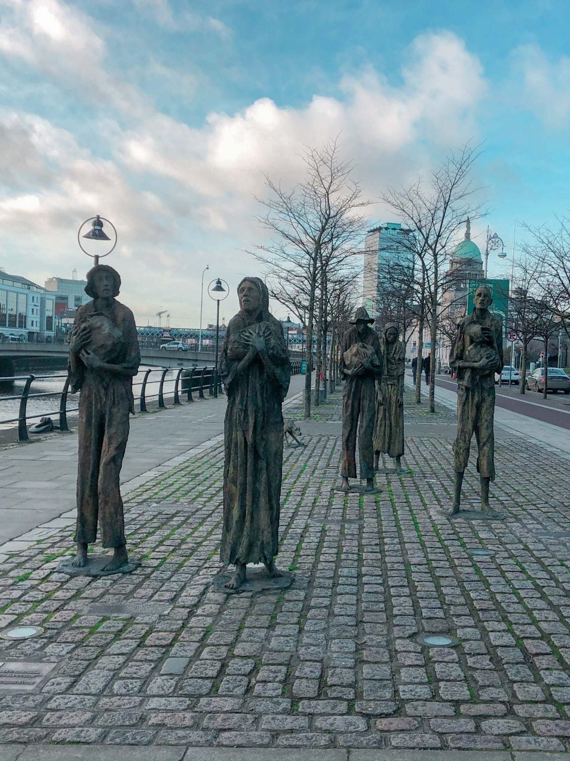 Famine Memorial in North Dock Dublin